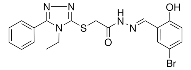 N'-[(E)-(5-BROMO-2-HYDROXYPHENYL)METHYLIDENE]-2-[(4-ETHYL-5-PHENYL-4H-1,2,4-TRIAZOL-3-YL)SULFANYL]ACETOHYDRAZIDE AldrichCPR