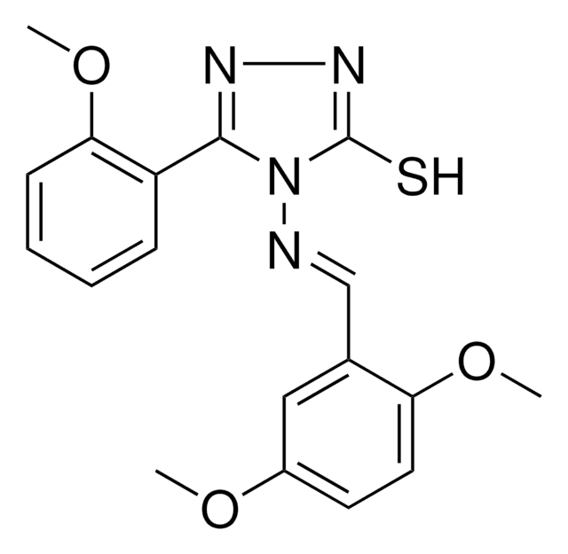 4-{[(E)-(2,5-DIMETHOXYPHENYL)METHYLIDENE]AMINO}-5-(2-METHOXYPHENYL)-4H-1,2,4-TRIAZOLE-3-THIOL AldrichCPR