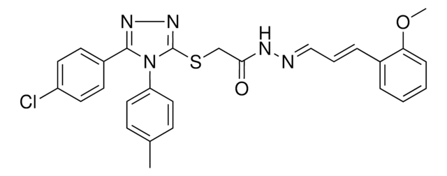 2-{[5-(4-CHLOROPHENYL)-4-(4-METHYLPHENYL)-4H-1,2,4-TRIAZOL-3-YL]SULFANYL}-N'-[(E,2E)-3-(2-METHOXYPHENYL)-2-PROPENYLIDENE]ACETOHYDRAZIDE AldrichCPR