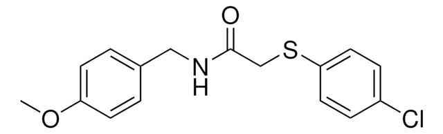 2-((4-CHLOROPHENYL)SULFANYL)-N-(4-METHOXYBENZYL)ACETAMIDE AldrichCPR