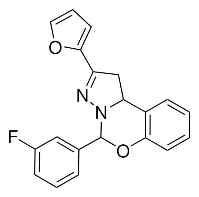 5-(3-FLUOROPHENYL)-2-(2-FURYL)-1,10B-DIHYDROPYRAZOLO(1,5-C)(1,3)BENZOXAZINE AldrichCPR