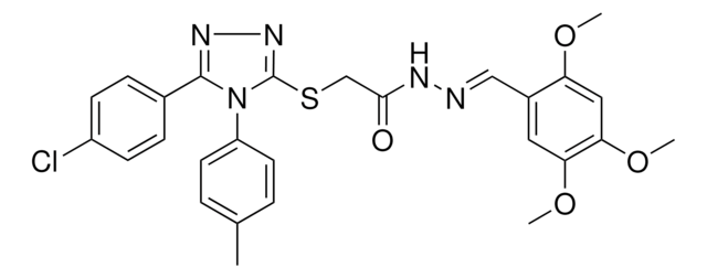 2-{[5-(4-CHLOROPHENYL)-4-(4-METHYLPHENYL)-4H-1,2,4-TRIAZOL-3-YL]SULFANYL}-N'-[(E)-(2,4,5-TRIMETHOXYPHENYL)METHYLIDENE]ACETOHYDRAZIDE AldrichCPR