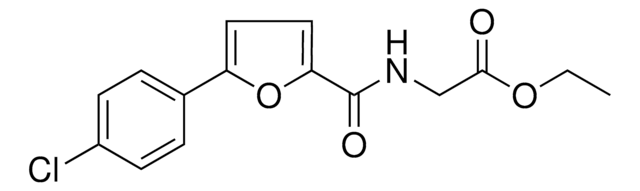 ((5-(4-CHLORO-PHENYL)-FURAN-2-CARBONYL)-AMINO)-ACETIC ACID ETHYL ESTER AldrichCPR