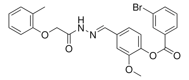 2-METHOXY-4-(2-((2-METHYLPHENOXY)ACETYL)CARBOHYDRAZONOYL)PHENYL 3-BROMOBENZOATE AldrichCPR