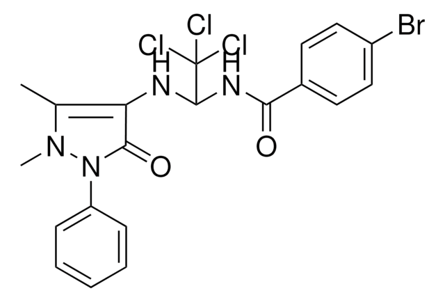 4-BROMO-N-{2,2,2-TRICHLORO-1-[(1,5-DIMETHYL-3-OXO-2-PHENYL-2,3-DIHYDRO-1H-PYRAZOL-4-YL)AMINO]ETHYL}BENZAMIDE AldrichCPR