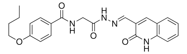 4-BUTOXY-N-(2-OXO-2-{(2E)-2-[(2-OXO-1,2-DIHYDRO-3-QUINOLINYL)METHYLENE]HYDRAZINO}ETHYL)BENZAMIDE AldrichCPR