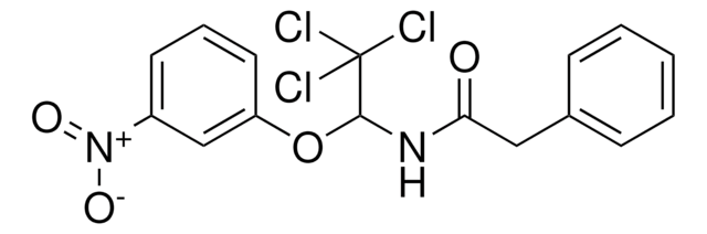 2-PHENYL-N-(2,2,2-TRICHLORO-1-(3-NITROPHENOXY)ETHYL)ACETAMIDE AldrichCPR