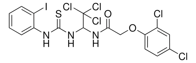 2-(2,4-DICHLOROPHENOXY)-N-(2,2,2-TRICHLORO-1-{[(2-IODOANILINO)CARBOTHIOYL]AMINO}ETHYL)ACETAMIDE AldrichCPR