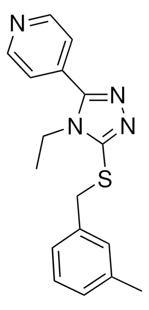 4-(4-ETHYL-5-((3-METHYLBENZYL)THIO)-4H-1,2,4-TRIAZOL-3-YL)PYRIDINE AldrichCPR