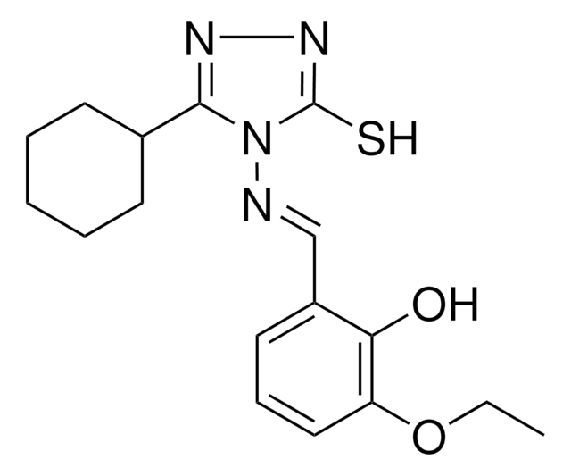 2-(((3-CYCLOHEXYL-5-MERCAPTO-4H-1,2,4-TRIAZOL-4-YL)IMINO)METHYL)-6-ETHOXYPHENOL AldrichCPR