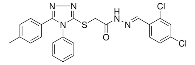 N'-[(E)-(2,4-DICHLOROPHENYL)METHYLIDENE]-2-{[5-(4-METHYLPHENYL)-4-PHENYL-4H-1,2,4-TRIAZOL-3-YL]SULFANYL}ACETOHYDRAZIDE AldrichCPR