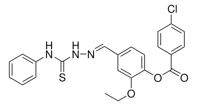 4-(2-(ANILINOCARBOTHIOYL)CARBOHYDRAZONOYL)-2-ETHOXYPHENYL 4-CHLOROBENZOATE AldrichCPR