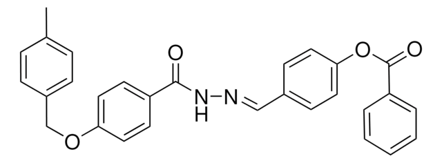 4-(2-(4-((4-METHYLBENZYL)OXY)BENZOYL)CARBOHYDRAZONOYL)PHENYL BENZOATE AldrichCPR