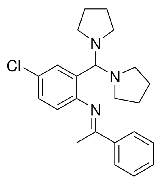 4-CHLORO-2-(DI(1-PYRROLIDINYL)METHYL)-N-(1-PHENYLETHYLIDENE)ANILINE AldrichCPR