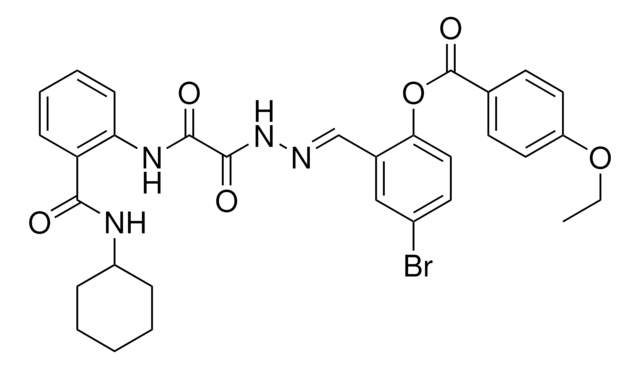 4-BROMO-2-((E)-{[{2-[(CYCLOHEXYLAMINO)CARBONYL]ANILINO}(OXO)ACETYL]HYDRAZONO}METHYL)PHENYL 4-ETHOXYBENZOATE AldrichCPR