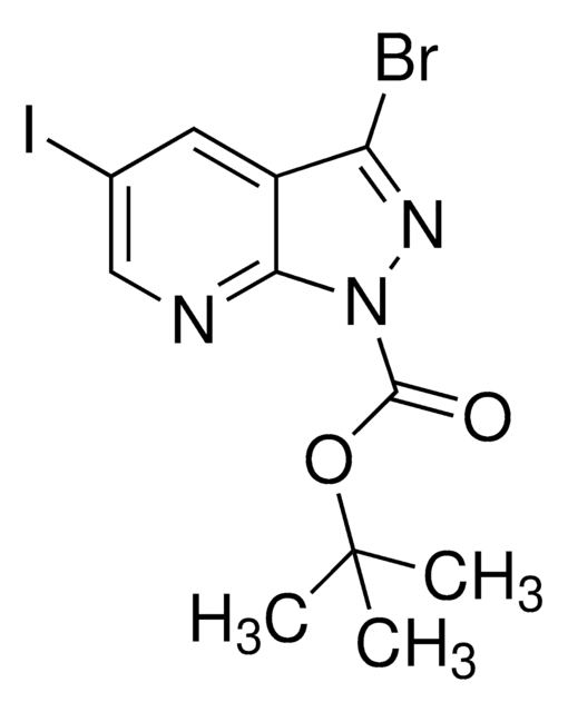 tert-Butyl 3-bromo-5-iodo-1H-pyrazolo[3,4-b]pyridine-1-carboxylate AldrichCPR