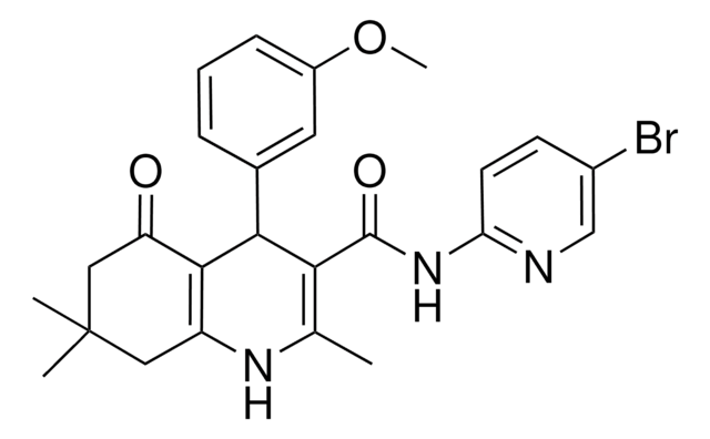 N-(5-BROMO-2-PYRIDINYL)-4-(3-METHOXYPHENYL)-2,7,7-TRIMETHYL-5-OXO-1,4,5,6,7,8-HEXAHYDRO-3-QUINOLINECARBOXAMIDE AldrichCPR