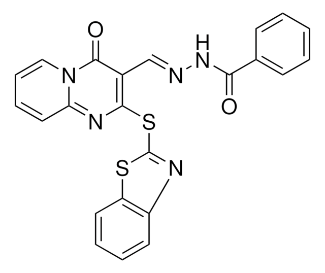 N'-{(E)-[2-(1,3-BENZOTHIAZOL-2-YLSULFANYL)-4-OXO-4H-PYRIDO[1,2-A]PYRIMIDIN-3-YL]METHYLIDENE}BENZOHYDRAZIDE AldrichCPR