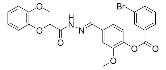 2-METHOXY-4-(2-((2-METHOXYPHENOXY)ACETYL)CARBOHYDRAZONOYL)PHENYL 3-BROMOBENZOATE AldrichCPR