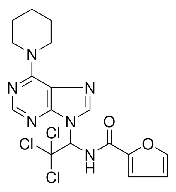 N-{2,2,2-TRICHLORO-1-[6-(1-PIPERIDINYL)-9H-PURIN-9-YL]ETHYL}-2-FURAMIDE AldrichCPR