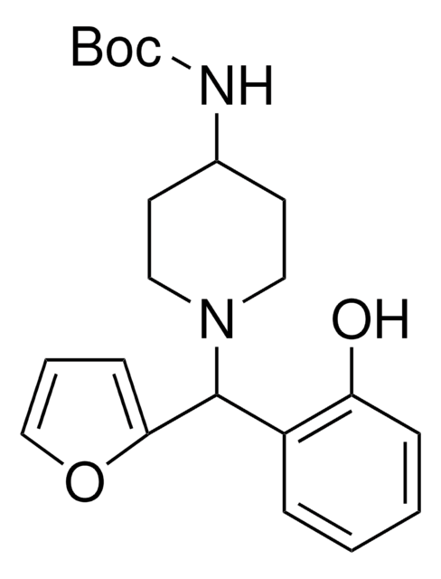 4-(Boc-amino)-1-[furan-2-yl(2-hydroxyphenyl)methyl]piperidine 97%