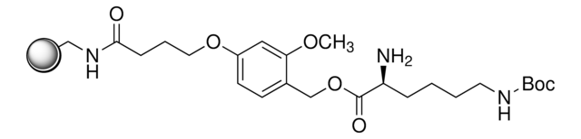 H-Lys(Boc)-HMPB-ChemMatrix&#174; resin 35-100&#160;mesh particle size (wet sieved)