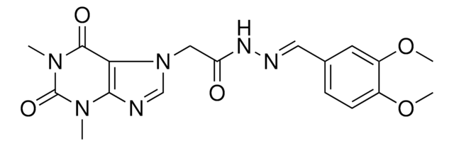 N'-[(E)-(3,4-DIMETHOXYPHENYL)METHYLIDENE]-2-(1,3-DIMETHYL-2,6-DIOXO-1,2,3,6-TETRAHYDRO-7H-PURIN-7-YL)ACETOHYDRAZIDE AldrichCPR