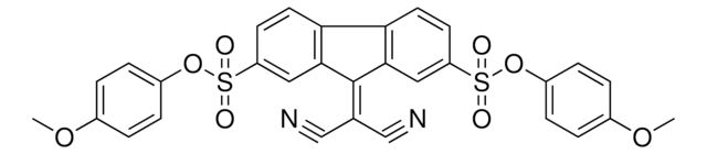 BIS(4-METHOXYPHENYL) 9-(DICYANOMETHYLENE)-9H-FLUORENE-2,7-DISULFONATE AldrichCPR