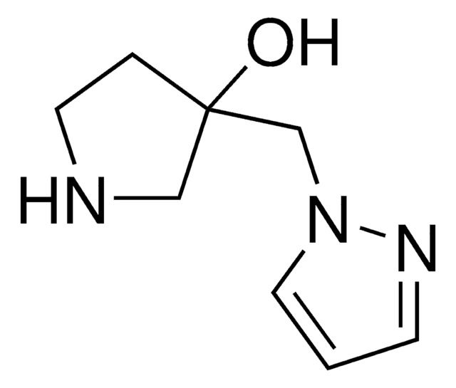 3-((1H-Pyrazol-1-yl)methyl)pyrrolidin-3-ol AldrichCPR