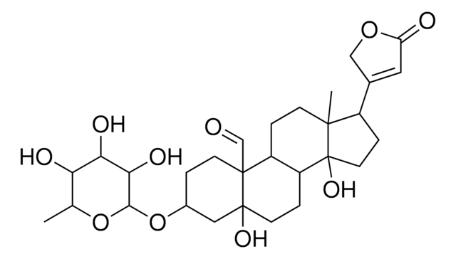 3-[(6-DEOXYHEXOPYRANOSYL)OXY]-5,14-DIHYDROXY-19-OXOCARD-20(22)-ENOLIDE AldrichCPR