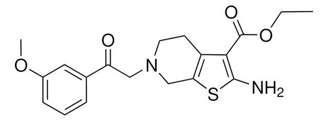 Ethyl 2-amino-6-[2-(3-methoxyphenyl)-2-oxoethyl]-4,5,6,7-tetrahydrothieno[2,3-c]pyridine-3-carboxylate AldrichCPR