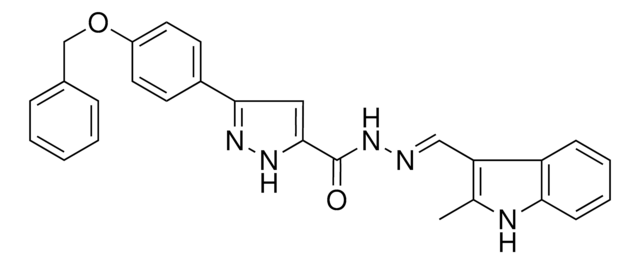 3-[4-(BENZYLOXY)PHENYL]-N'-[(E)-(2-METHYL-1H-INDOL-3-YL)METHYLIDENE]-1H-PYRAZOLE-5-CARBOHYDRAZIDE AldrichCPR