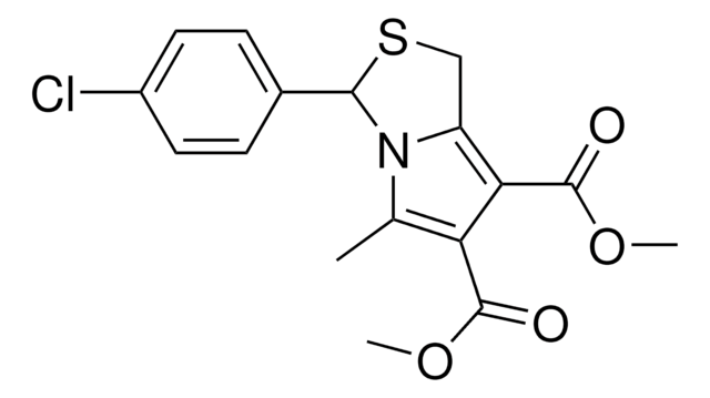 DIMETHYL 3-(4-CHLOROPHENYL)-5-METHYL-1H-PYRROLO(1,2-C)(1,3)THIAZOLE-6,7-DICARBOXYLATE AldrichCPR