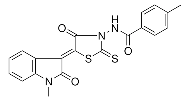 4-METHYL-N-[(5Z)-5-(1-METHYL-2-OXO-1,2-DIHYDRO-3H-INDOL-3-YLIDENE)-4-OXO-2-THIOXO-1,3-THIAZOLIDIN-3-YL]BENZAMIDE AldrichCPR