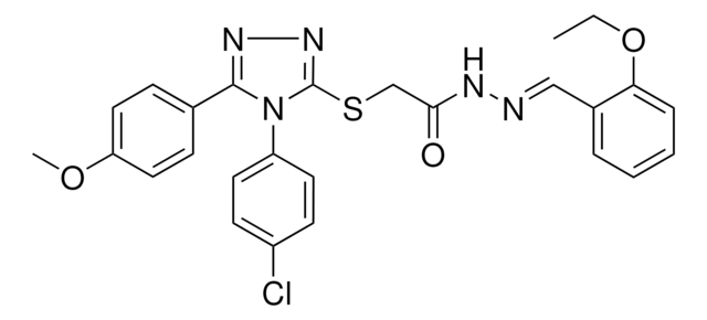 2-{[4-(4-CHLOROPHENYL)-5-(4-METHOXYPHENYL)-4H-1,2,4-TRIAZOL-3-YL]SULFANYL}-N'-[(E)-(2-ETHOXYPHENYL)METHYLIDENE]ACETOHYDRAZIDE AldrichCPR