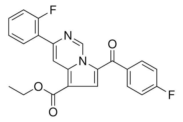 ET 7-(4-FLUOROBENZOYL)-3-(2-FLUOROPHENYL)PYRROLO(1,2-C)PYRIMIDINE-5-CARBOXYLATE AldrichCPR