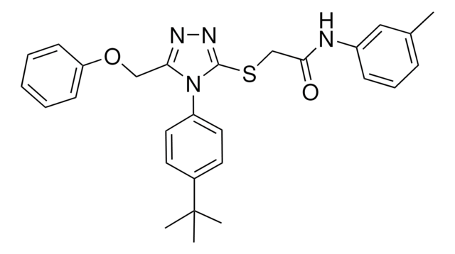 2-{[4-(4-TERT-BUTYLPHENYL)-5-(PHENOXYMETHYL)-4H-1,2,4-TRIAZOL-3-YL]SULFANYL}-N-(3-METHYLPHENYL)ACETAMIDE AldrichCPR