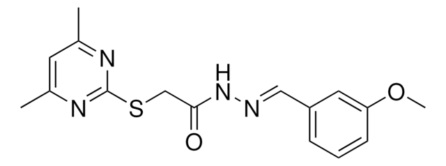 2-(4,6-DIMETHYL-PYRIMIDIN-2-YLSULFANYL)-ACETIC ACID (3-MEO-BENZYLIDENE ...