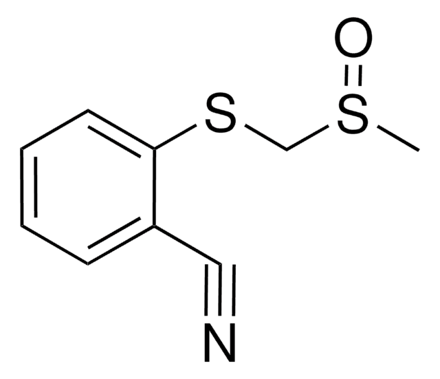 2-(((METHYLSULFINYL)METHYL)THIO)BENZONITRILE AldrichCPR