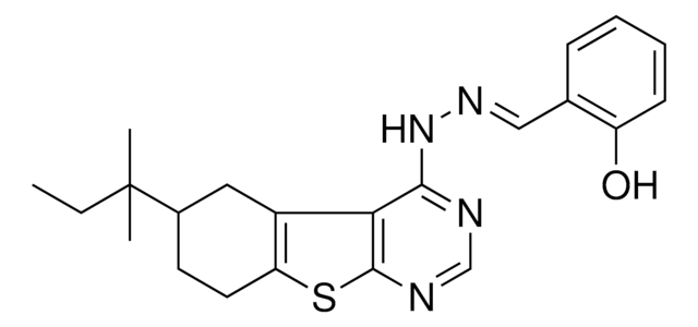 2-HYDROXYBENZALDEHYDE (6-TERT-PENTYL-5,6,7,8-TETRAHYDRO[1]BENZOTHIENO[2,3-D]PYRIMIDIN-4-YL)HYDRAZONE AldrichCPR