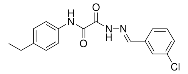 2-(2-(3-CHLOROBENZYLIDENE)HYDRAZINO)-N-(4-ETHYLPHENYL)-2-OXOACETAMIDE AldrichCPR