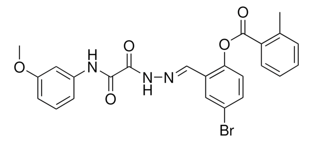 4-BR-2-(2-((3-METHOXYANILINO)(OXO)AC)CARBOHYDRAZONOYL)PHENYL 2-METHYLBENZOATE AldrichCPR