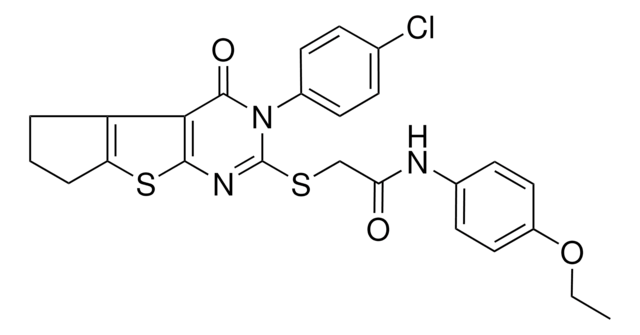 2-{[3-(4-CHLOROPHENYL)-4-OXO-3,5,6,7-TETRAHYDRO-4H-CYCLOPENTA[4,5]THIENO[2,3-D]PYRIMIDIN-2-YL]SULFANYL}-N-(4-ETHOXYPHENYL)ACETAMIDE AldrichCPR