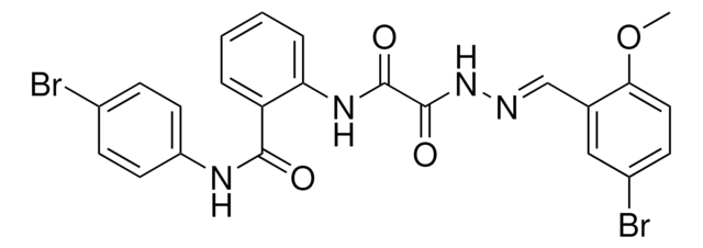 2-{[[(2E)-2-(5-BROMO-2-METHOXYBENZYLIDENE)HYDRAZINO](OXO)ACETYL]AMINO}-N-(4-BROMOPHENYL)BENZAMIDE AldrichCPR