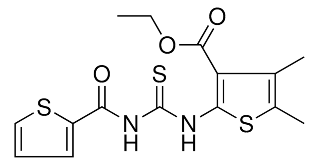 ETHYL 4,5-DIMETHYL-2-({[(2-THIENYLCARBONYL)AMINO]CARBOTHIOYL}AMINO)-3-THIOPHENECARBOXYLATE AldrichCPR