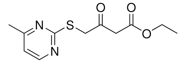 Ethyl 4-[(4-methyl-2-pyrimidinyl)sulfanyl]-3-oxobutanoate AldrichCPR