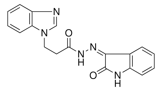 3-BENZOIMIDAZOL-1-YL-PROPIONIC ACID (2-OXO-1,2-2H-INDOL-3-YLIDENE)-HYDRAZIDE AldrichCPR