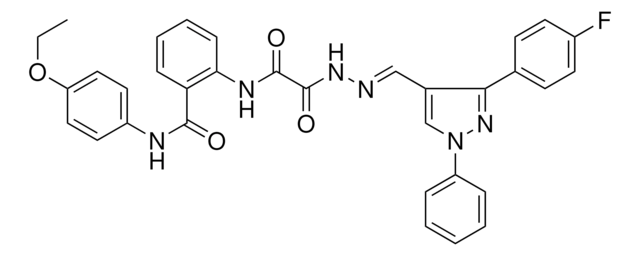 N-(4-ETHOXYPHENYL)-2-{[((2E)-2-{[3-(4-FLUOROPHENYL)-1-PHENYL-1H-PYRAZOL-4-YL]METHYLENE}HYDRAZINO)(OXO)ACETYL]AMINO}BENZAMIDE AldrichCPR