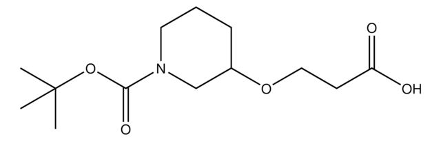 3-((1-(tert-Butoxycarbonyl)piperidin-3-yl)oxy)propanoic acid AldrichCPR