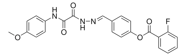 4-(2-((4-METHOXYANILINO)(OXO)ACETYL)CARBOHYDRAZONOYL)PHENYL 2-FLUOROBENZOATE AldrichCPR